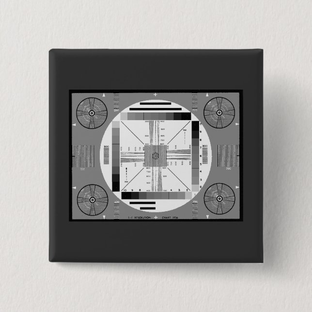 Test Pattern (Air Force) Button (Front)