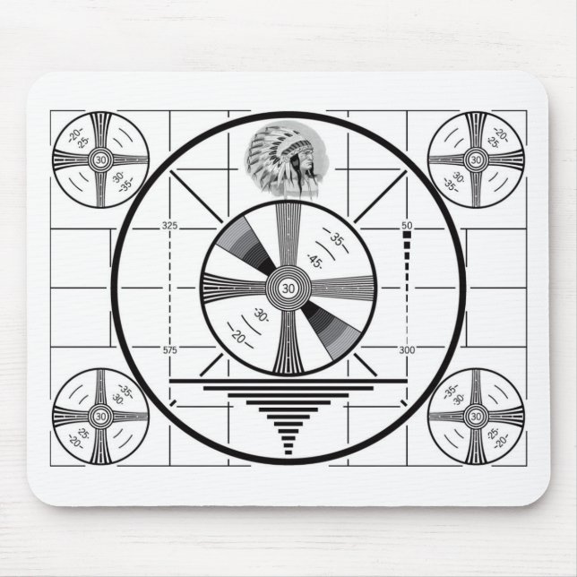 test pattern mouse pad (Front)
