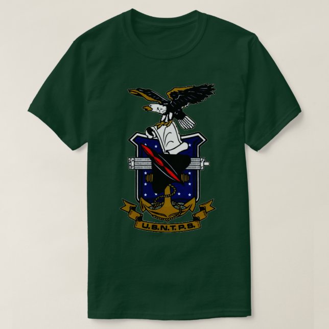 Test Pilot School USNTPS Crest  T-Shirt (Design Front)