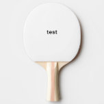 Test Ping Pong Paddle at Zazzle