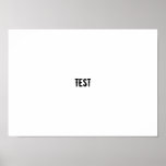 Test Poster at Zazzle