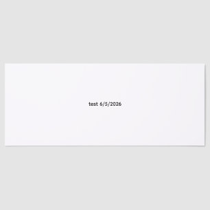 test raffle tickets