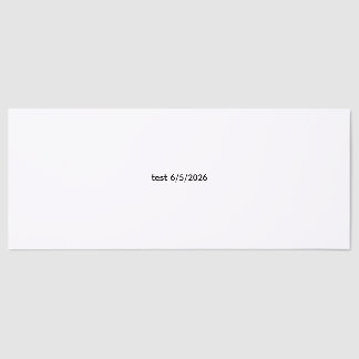 test raffle tickets