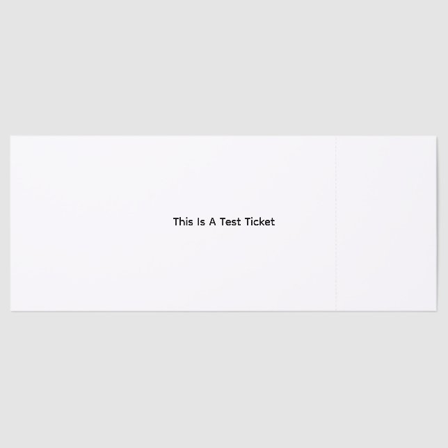 test raffle tickets (Front)