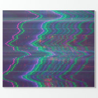 Test screen glitch abstract wrapping paper