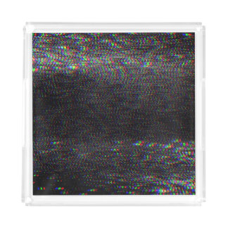 Test Screen Glitch Texture Background Acrylic Tray