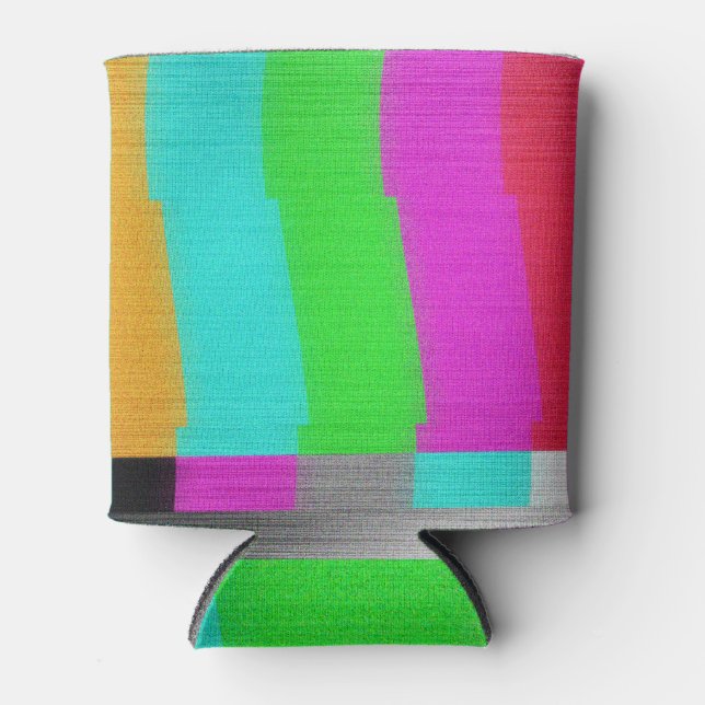 Test Screen: Glitch Texture Effect. Can Cooler (Front)