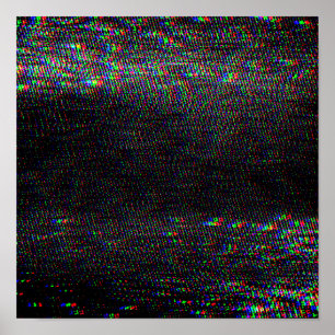 Test Screen Glitch Texture. Poster