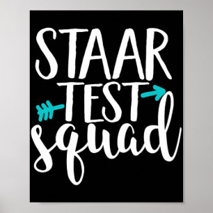 Test Squad Elementary Teacher Test Day Poster