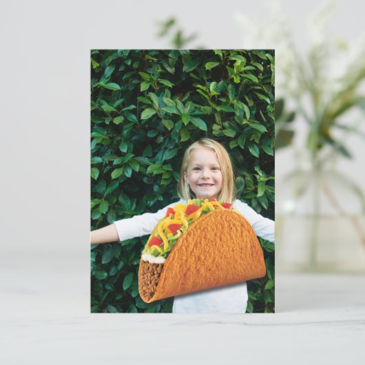 Test Taco Card (Standing Front)