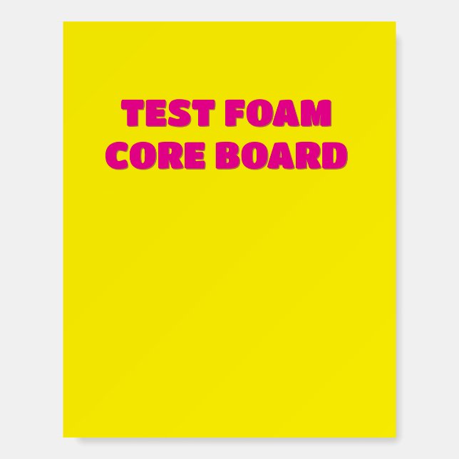 TEST TAGS n Tables Foam Board (Front)
