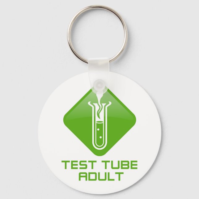 Test Tube Adult Keychain (Front)