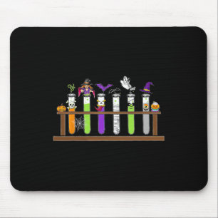 Test Tube Chemistry Nerd Science Teacher Spooky Ha Mouse Pad
