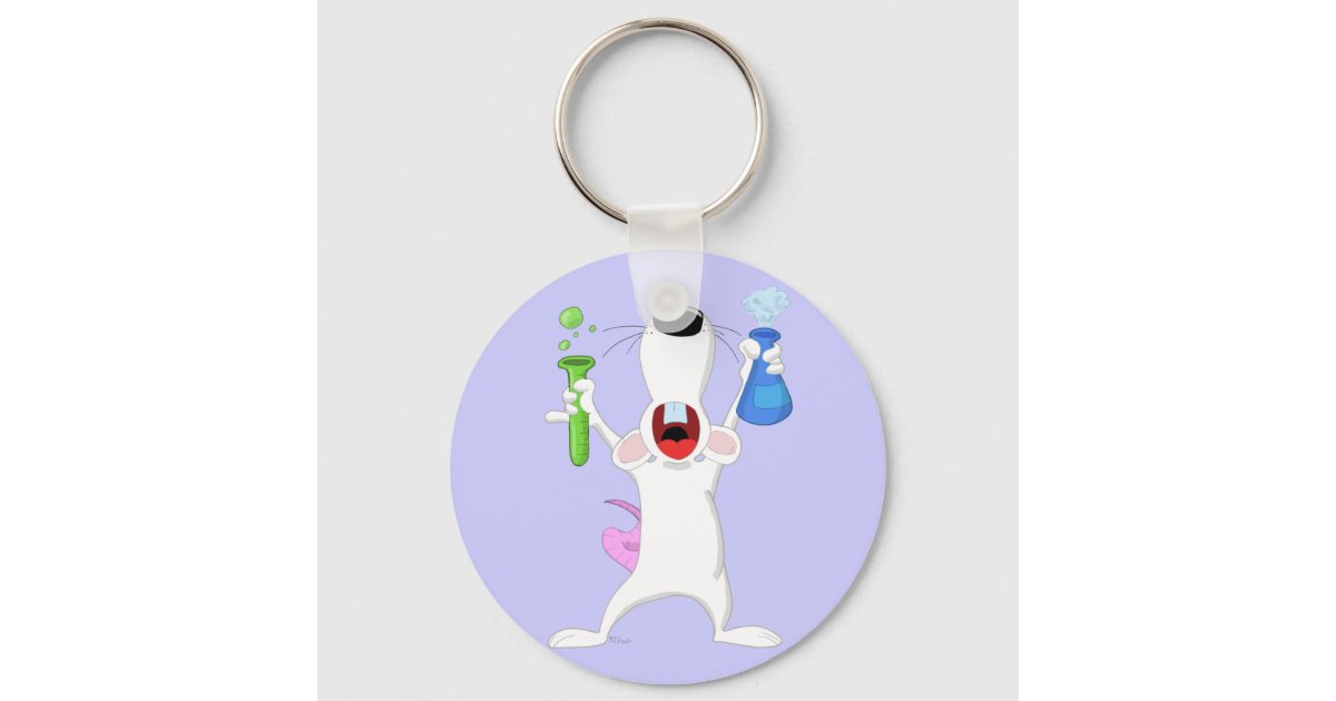 Test Tube Lab Rat Keychain | Zazzle