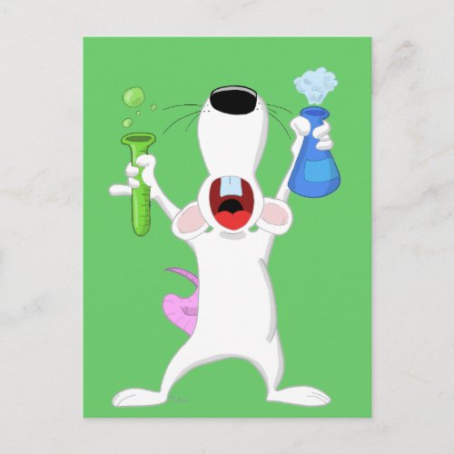 Test Tube Lab Rat Postcard