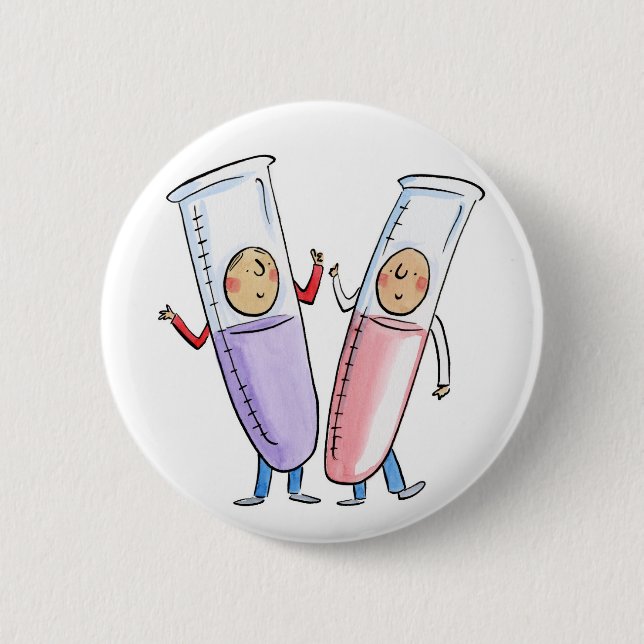 Test Tubes Button (Front)
