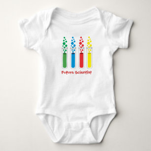 Test Tubes Future Scientist Baby Bodysuit