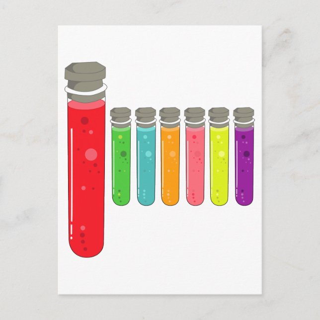 test tubes postcard (Front)