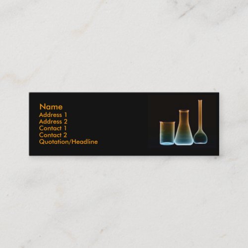 Test Tubes Profile Card Business Cards