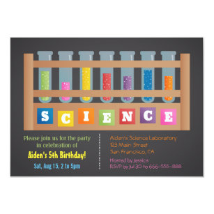 science party invitations zazzle