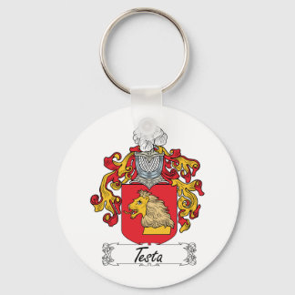 Testa Family Crest Keychain