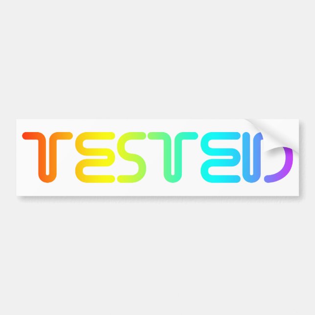 tested bumper sticker (Front)