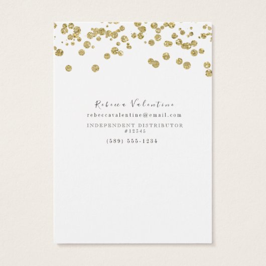 Tester Card - Lipstick Swatch Card - Many Sizes! (Back)