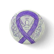 Testicular Cancer Angel Awareness Ribbon Pins