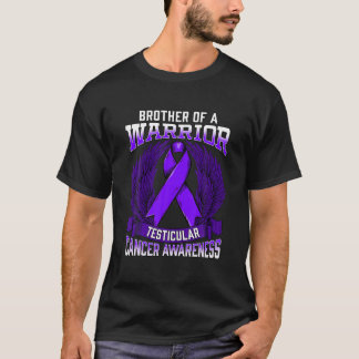 Testicular Cancer Awareness Brother Support Ribbon T-Shirt