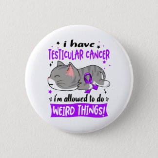 Testicular Cancer Awareness Month Ribbon Gifts Button