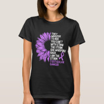 Testicular Cancer Awareness Purple Ribbon Storm T-Shirt