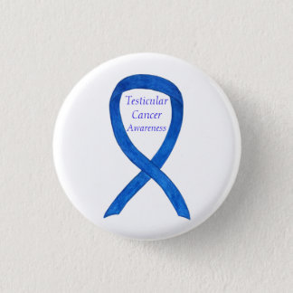 Testicular Cancer Awareness Ribbon Button Pins