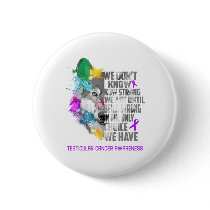 Testicular Cancer Awareness Ribbon Support Gifts Button