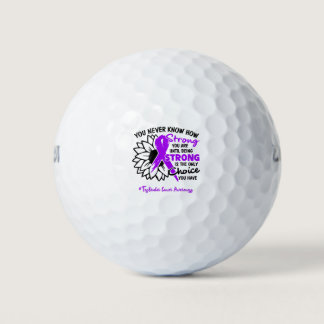Testicular Cancer Awareness Ribbon Support Gifts Golf Balls