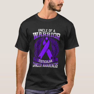 Testicular Cancer Awareness Uncle Support Ribbon T-Shirt