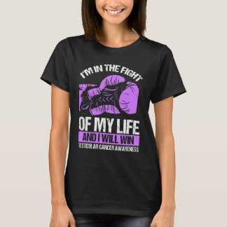 Testicular Cancer Awareness Win Purple Ribbon T-Shirt