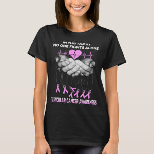 testicular cancer hand no one fights alone T-Shirt