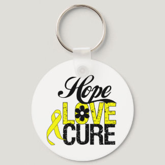 Testicular Cancer HOPE LOVE CURE Gifts Keychain