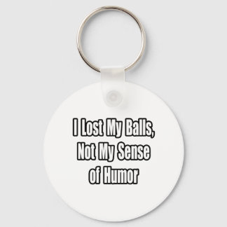 Testicular Cancer Humor Keychain