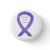 Testicular Cancer Orchid Awareness Ribbon Pins