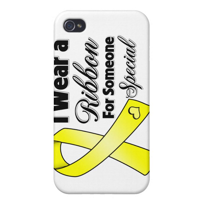 Testicular Cancer Ribbon Someone Special Cover For iPhone 4