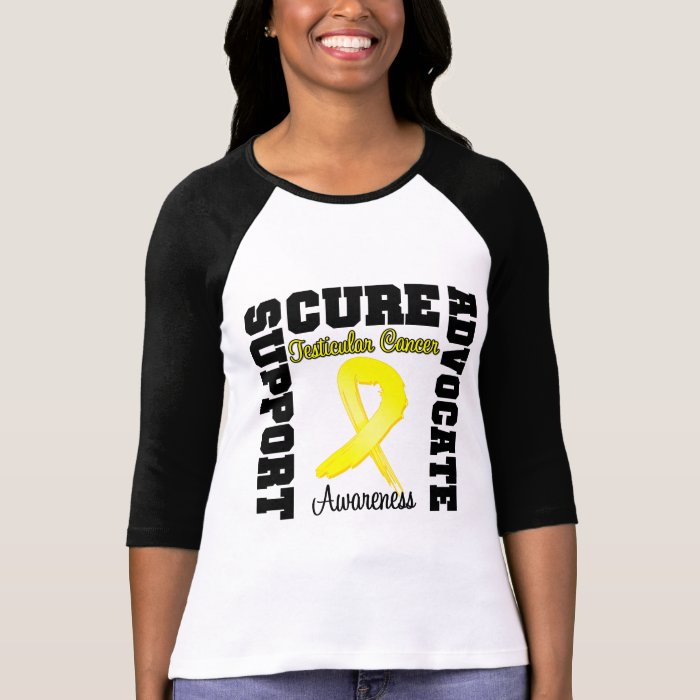 Testicular Cancer Support Advocate Cure T shirts