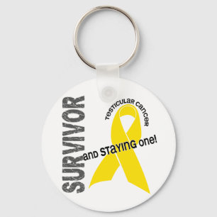 Testicular Cancer Survivor Keychain