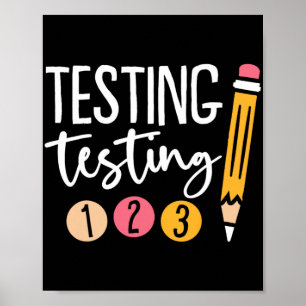 Testing 123 Cute Test Day 3 Poster