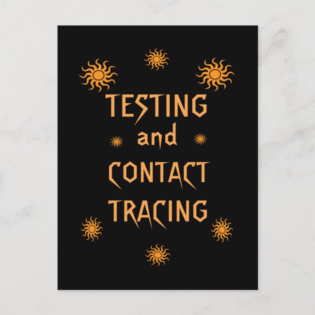 Testing and Contact Tracing Postcard