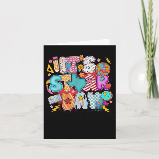 Testing Day Its Staar Day Dont Stress Do Your Best Card (Front)
