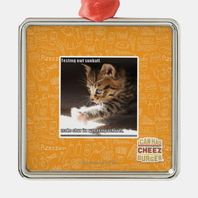 Testing owt sunbaff metal ornament (Front)