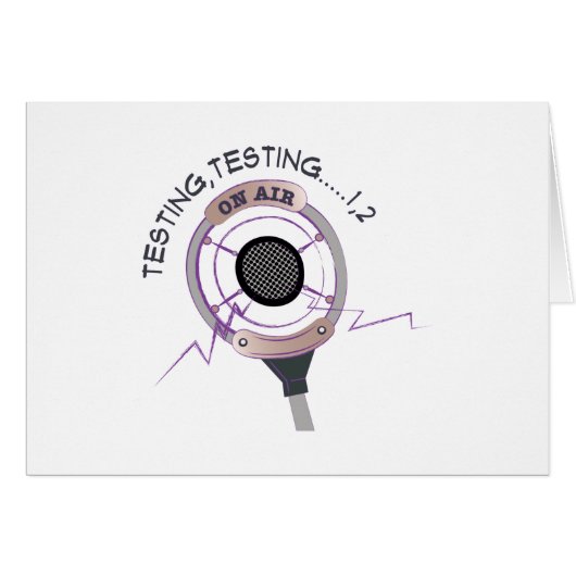 Testing Testing Cards (Front Horizontal)