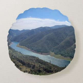 testing the hard stuff round pillow