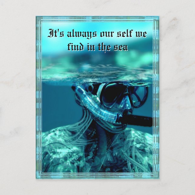 Testing the waters Customizable Postcard (Front)